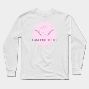 Affirmation Collection - I Am Confident (Pink) Long Sleeve T-Shirt